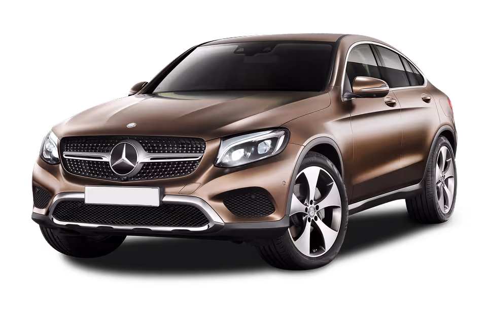 Brown Mercedes-Benz SUV with sleek design and distinct front grille.